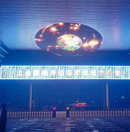 资阳传统医学大会堂LED天幕屏项目